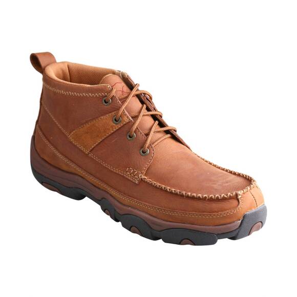 NEW TWISTED X men's driving moc hiker shoes in brown